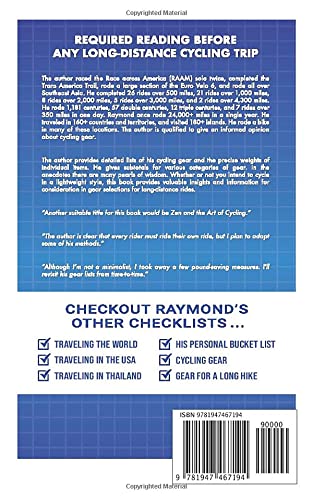Raymond's Checklist Cycling Gear
